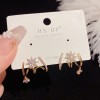 New trendy and dazzling octagonal star-shaped ear stud earrings with feminine charm, fashion and individuality, and popular ear accessories New trendy and dazzling octagonal star-shaped ear stud earrings with feminine charm, fashion and individuality, and popular ear accessories