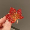 Brooches for women with a high-end feel, niche wholesale, high-end pins, elegant temperament, fixed suit accessories, autumn leaf style Brooches for women with a high-end feel, niche wholesale, high-end pins, elegant temperament, fixed suit accessories, autumn leaf style