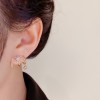New trendy and dazzling octagonal star-shaped ear stud earrings with feminine charm, fashion and individuality, and popular ear accessories New trendy and dazzling octagonal star-shaped ear stud earrings with feminine charm, fashion and individuality, and popular ear accessories