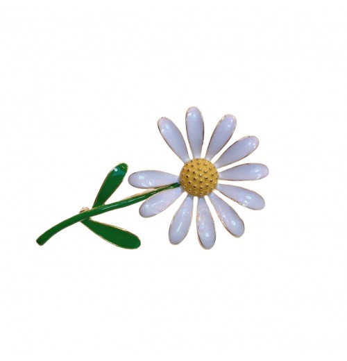 Spring and summer new products: enamel-craft Daisy and sunflower brooch for women, high-end, trendy and fashionable outerwear, clothes, pins and accessories