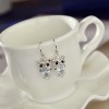 Cross-border rose gold zircon stud earrings, women's versatile and fresh, European and American owl earrings factory direct sales Cross-border rose gold zircon stud earrings, women's versatile and fresh, European and American owl earrings factory direct sales