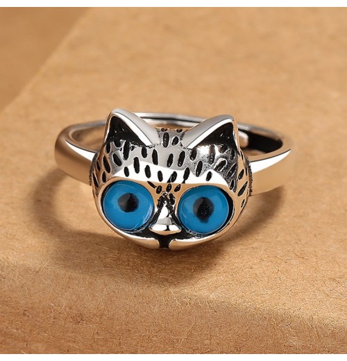 Cross-border best-selling eco-friendly high-end retro cat ring for both men and women, with a unique and elegant style that is fashionable and cool, a perfect gift for your best friend Cross-border best-selling eco-friendly high-end retro cat ring for both men and women, with a unique and elegant style that is fashionable and cool, a perfect gift for your best friend