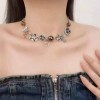 Sweet and cool hot girl star button necklace for women, new hit, trendy and niche design, high-end y2k collarbone chain Sweet and cool hot girl star button necklace for women, new hit, trendy and niche design, high-end y2k collarbone chain