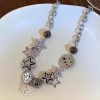 Sweet and cool hot girl star button necklace for women, new hit, trendy and niche design, high-end y2k collarbone chain Sweet and cool hot girl star button necklace for women, new hit, trendy and niche design, high-end y2k collarbone chain