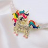 The new fashionable pony brooch exudes a high-end feel. The niche corsage is a fashionable accessory from Yiwu. The female horse animal brooch is exquisitely matched