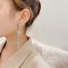 The new 925 silver needle wedding photo long tassel earrings for women who are  diamond earrings exude a sense of elegance and sophistication