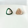 S925 silver needle geometric triangular pearl stud earrings, a niche design for women with an elegant and trendy style, are French retro earrings S925 silver needle geometric triangular pearl stud earrings, a niche design for women with an elegant and trendy style, are French retro earrings