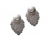 Grey pearl earrings, stud earrings, women's niche high-end style, light luxury, earrings, French design, diamond-encrusted trendy earrings Grey pearl earrings, stud earrings, women's niche high-end style, light luxury, earrings, French design, diamond-encrusted trendy earrings