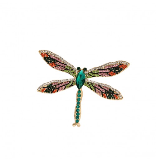 Cross-border bestseller European and American style alloy full diamond dragonfly brooch, elegant and versatile women's clothing corsages, accessories and pins Cross-border bestseller European and American style alloy full diamond dragonfly brooch, elegant and versatile women's clothing corsages, accessories and pins