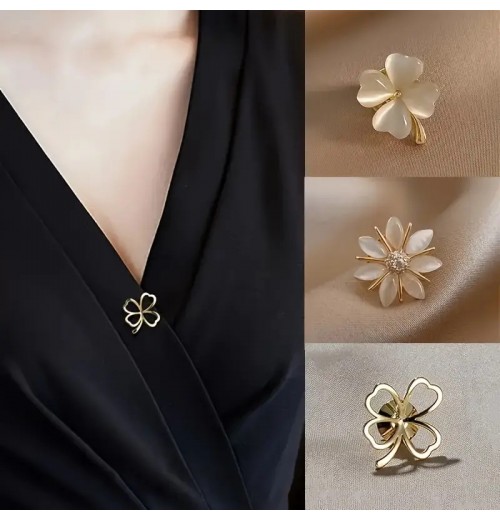 Cross-border bestseller anti-light brooch wonder, a seat-free small brooch for women, high-end, versatile and elegant, fixed clothes for suit collars Cross-border bestseller anti-light brooch wonder, a seat-free small brooch for women, high-end, versatile and elegant, fixed clothes for suit collars