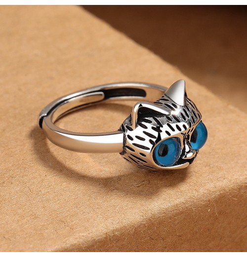 Cross-border best-selling eco-friendly high-end retro cat ring for both men and women, with a unique and elegant style that is fashionable and cool, a perfect gift for your best friend Cross-border best-selling eco-friendly high-end retro cat ring for both men and women, with a unique and elegant style that is fashionable and cool, a perfect gift for your best friend