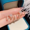New trendy and dazzling octagonal star-shaped ear stud earrings with feminine charm, fashion and individuality, and popular ear accessories New trendy and dazzling octagonal star-shaped ear stud earrings with feminine charm, fashion and individuality, and popular ear accessories