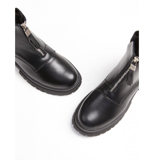 Chunky Sock Detail Zip Up Boots Chunky Sock Detail Zip Up Boots