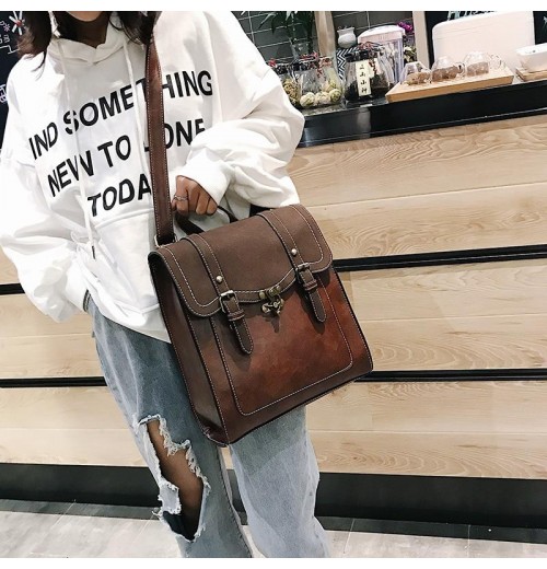 Double Buckle Flap Backpack Double Buckle Flap Backpack