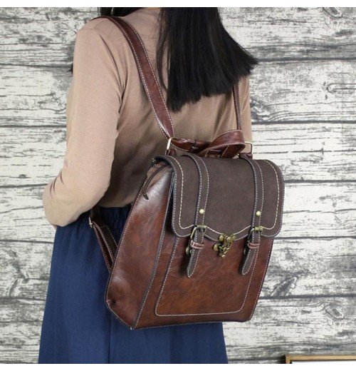 Double Buckle Flap Backpack Double Buckle Flap Backpack