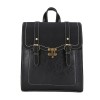 Double Buckle Leather Backpack Double Buckle Leather Backpack