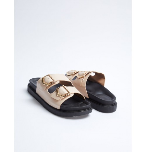 Double Buckle Sandals